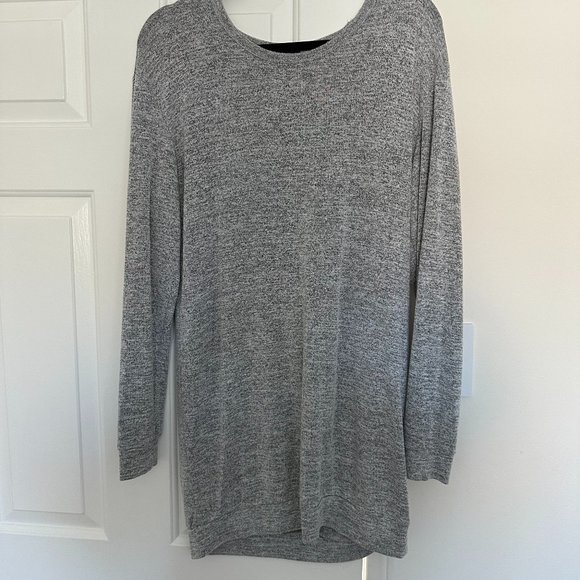 WILFRED FREE Long Sleeve Grey T-Shirt Dress - Picture 1 of 2